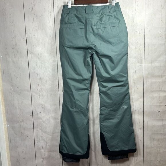 Columbia Insulated Arctic Trip Snow Omni Tech Waterproof Green Winter Pants - Picture 8 of 16